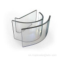 Vidrio de seguridad templado de construcción curvada de 10 mm personalizada